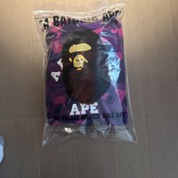 BAPE Color College Camo Pullover (Purple)