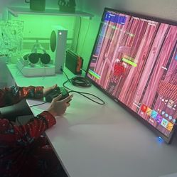 Gaming Desk W/ LED Lights 