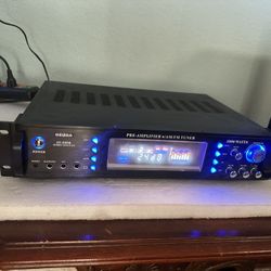 DEURA AV-509B HYBRID AMPLIFIER 2000 WATTS PRE-AMPLIFIER WITH AM/FM TUNER AND 2 MIC INPUT