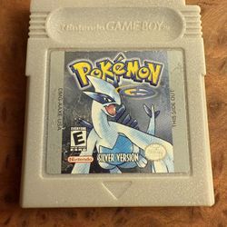 Vintage Authentic Rare Nintendo Gameboy Pokemon Silver Video Game