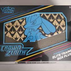 Nintendo Pokemon TCG Crown Zenith Elite Trainer Box Plus Pokemon Center ETB