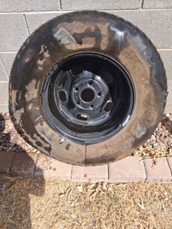 P235/80R17 Spare Tire on Steel Wheel