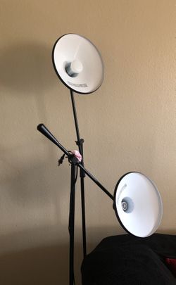 Two lamps with handle to rotate and marble bases!!!