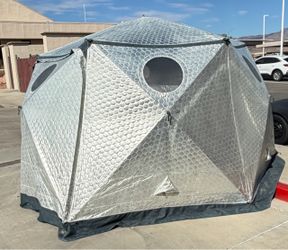 New Shift pod expedition with AC and queen folding bed frame and mattress