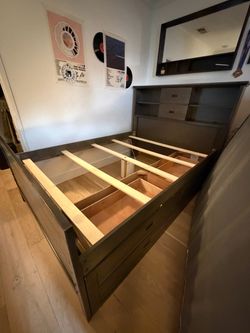 BROWN BEDFRAME