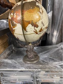 World globe purchased in the United Kingdom
