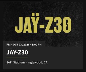 Jay-Z 30, Sofi Inglewood, Fri, Oct 23