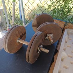 45 pound dumbbells