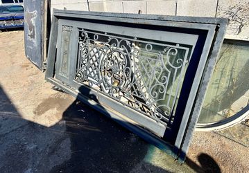 Custom Huge Ornate Heavy Iron door Gate 