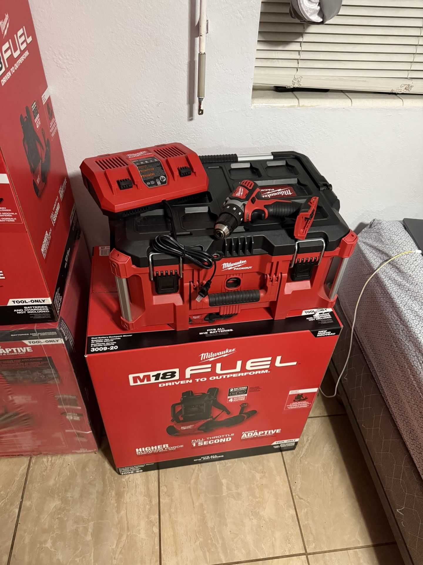 Packout ,Drill, Charger And Blower