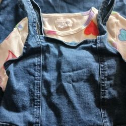 Overall Dress With Shirt