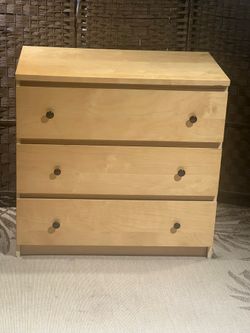 Ikea Malm oak 3drawers dresser