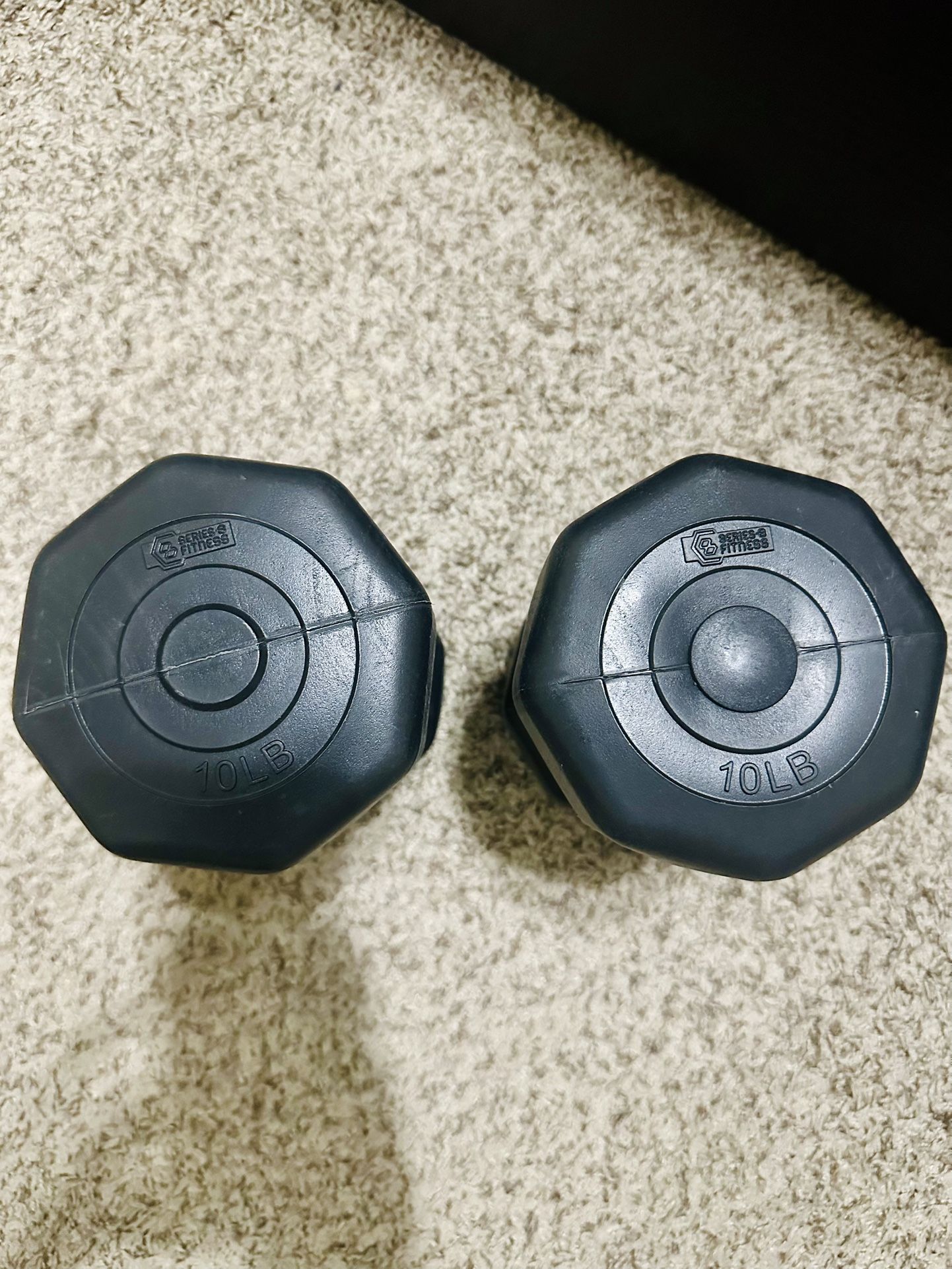 10 lb Dumbbell Pair Set Of 2 Dumbbells