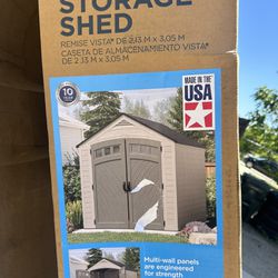 New 10 By 7 Suncast Shed In Box 
