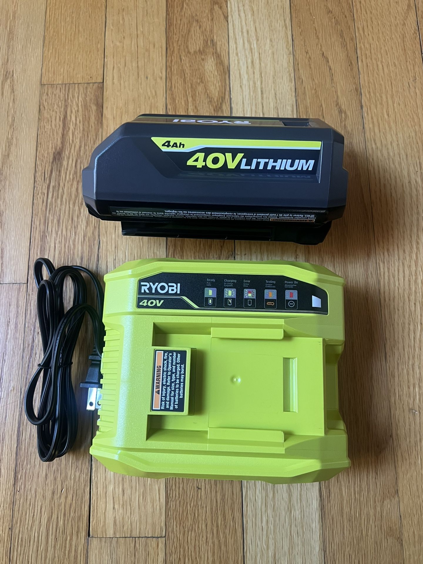*NEW* Ryobi 40V 4.0Ah battery and 295W Fast Charger