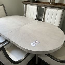 Furniture- 7 Pc Elegant Dining Set- Warlington