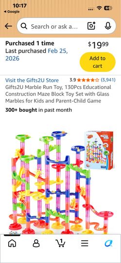 Gift2U 130 piece Marble Run Educational Maze