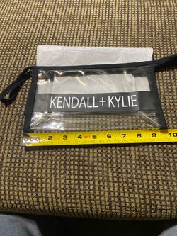 Kendall + Kylie Clear Cosmetic Bag