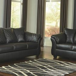 Sofa and Love Seat Pair