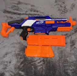 Nerf N-Strike Elite Rapidstrike W/ 2 Dart Clips/Magazines, fully tested