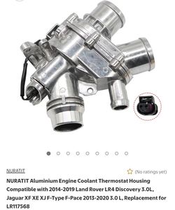 NEW JAGUAR/LAND ROVER UPGRADE ALUMINUM THERMOSTAT HOUSING