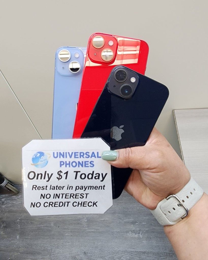 In Box Apple IPhone 14 128gb  Unlocked Like New Condition No Defects. 
$1 Down NO CREDIT CHECK FINANCING