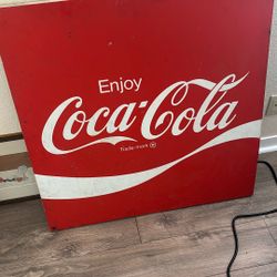 Coca Cola Sign medium/large vintage