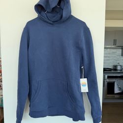 NEW: Vuori Men's LARGE Seaside Pullover Hoodie French Blue