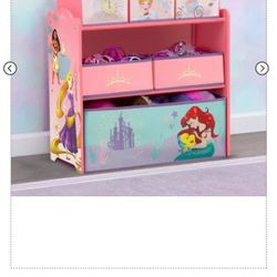 Delta Children Disney Princess 6 Bin Design and Store Toy Organizer - Greenguard Gold Certified

