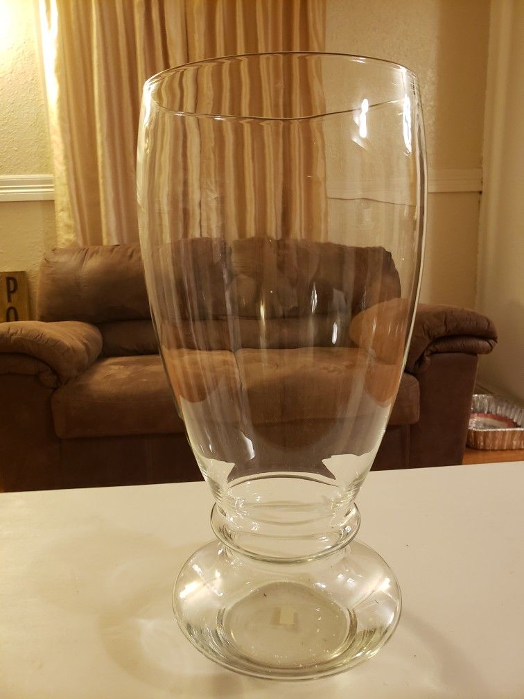 Huge And Heavy Glass Vase
