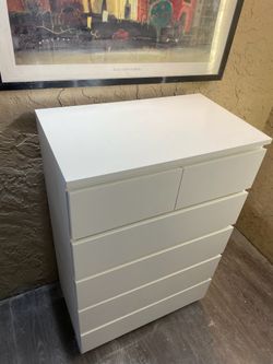Ikea Malm Six Drawer Dresser - Delivery Available for an Additional Fee -  See My Other Items for Sale in Fort Lauderdale, FL - OfferUp