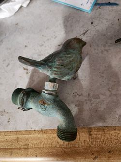 Vintage brass  outdoor lawsuits birds