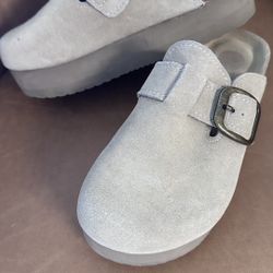 Mules In Leather New!! Two Pairs 36.5 And 38.5