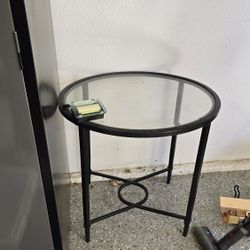 Glass Side Table 
