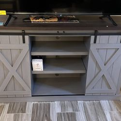 Gray TV Stand