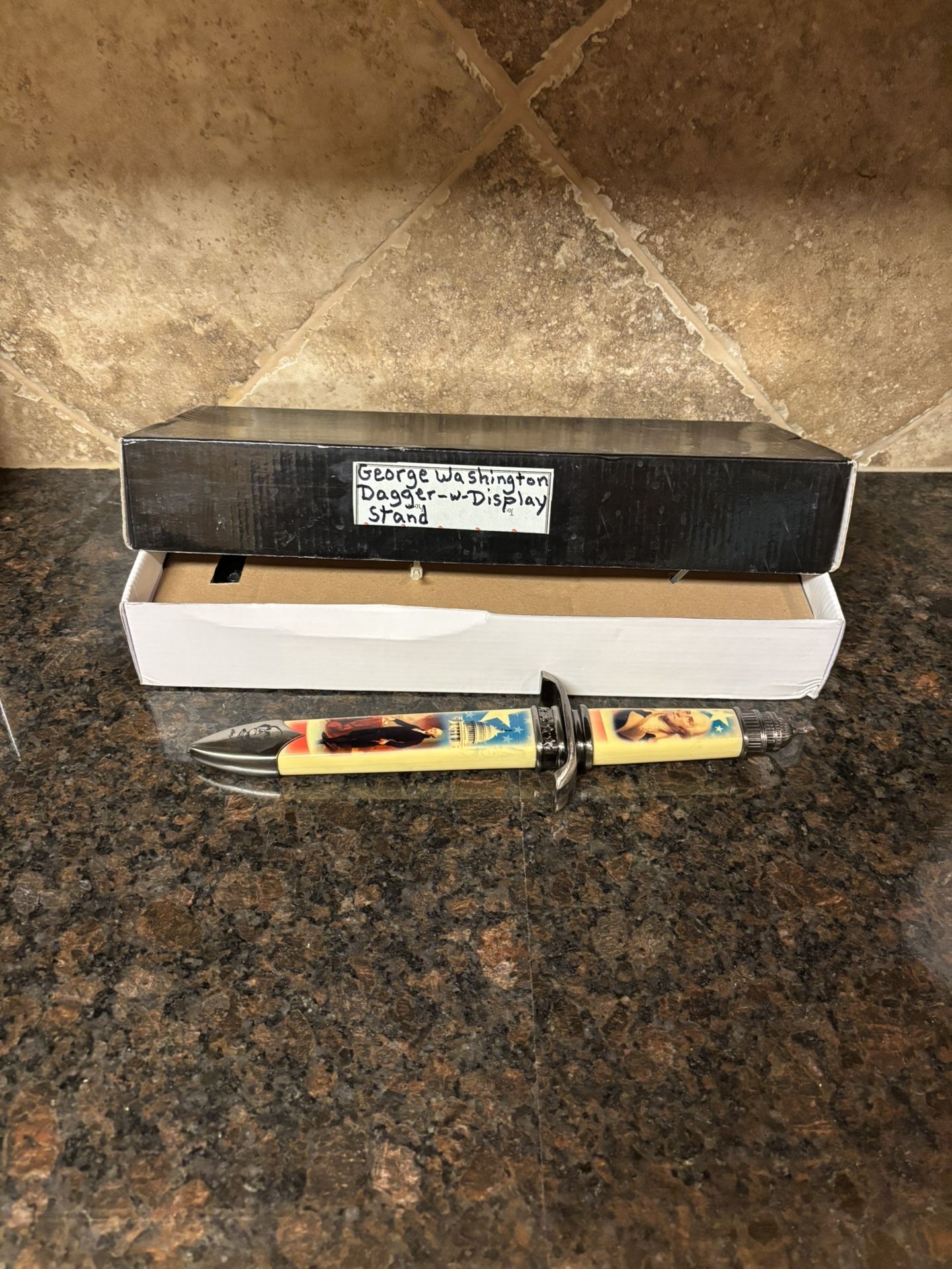 George Washington Dagger-w-Display Stand