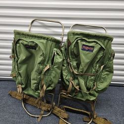 Two hiking backpacks