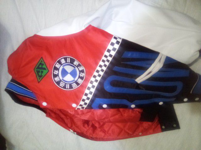 Red Black White And Blue Race Car Jacket