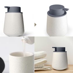 Refillable Ceramic Liquid Soap Dispenser 