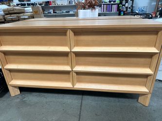 Wood Dresser - 6 Drawer - 60” Long - Brand New