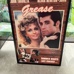 Grease Poster Framed
