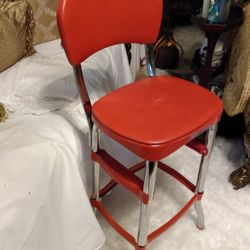 Red And Silver Chair