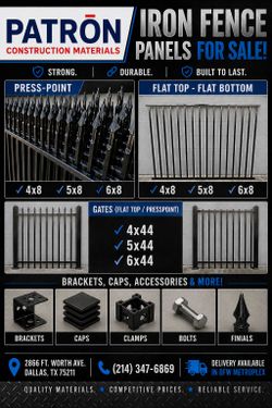 IRON FENCE PANELS FOR SALE