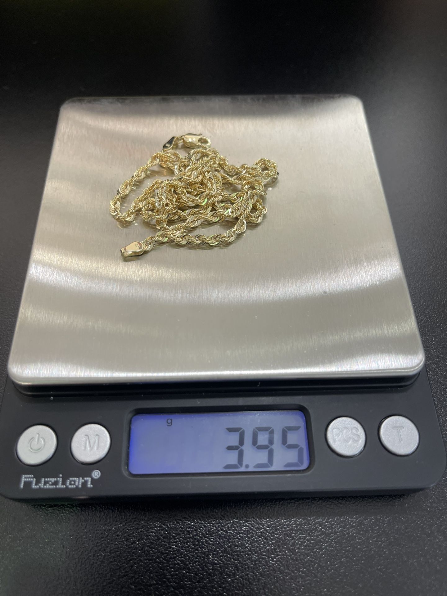 10k 3mm Gold Rope Chain