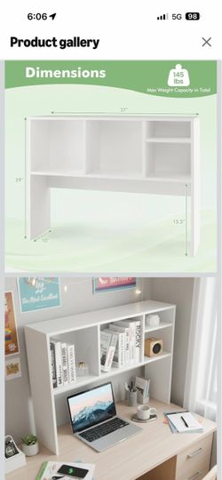 Desktop bookshelf