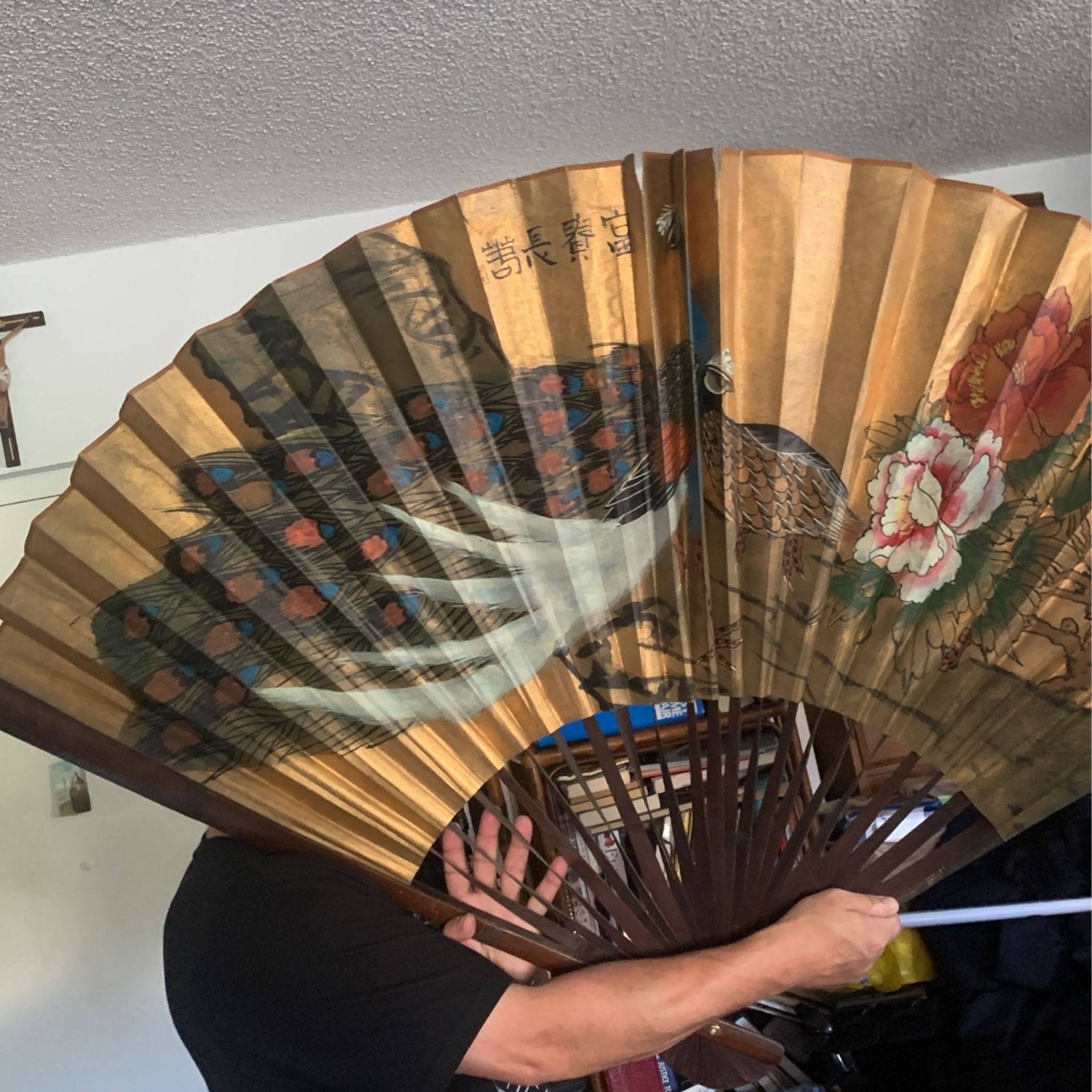 Asian Geisha Wall Fan Large