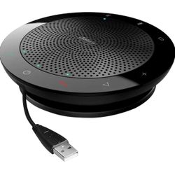 Jabra Speak 510 UC - Portable USB & Bluetooth Conference Speakerphone for Business, Remote Work & Meetings - Zoom & Google Meet Certified - Boomph'