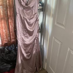 Long Blush Pink Dress 