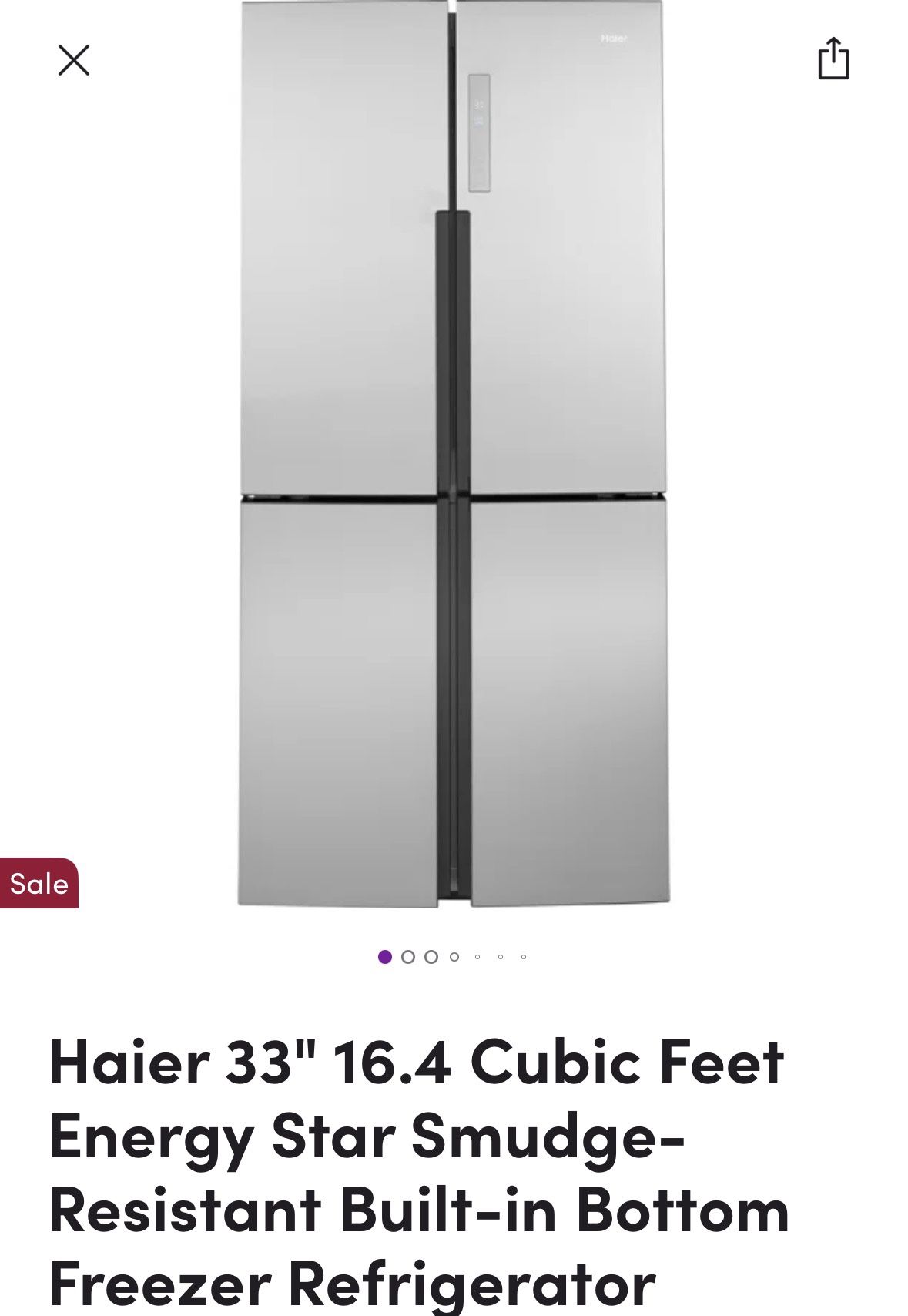 Haier Fridge/ Bottom Freezer