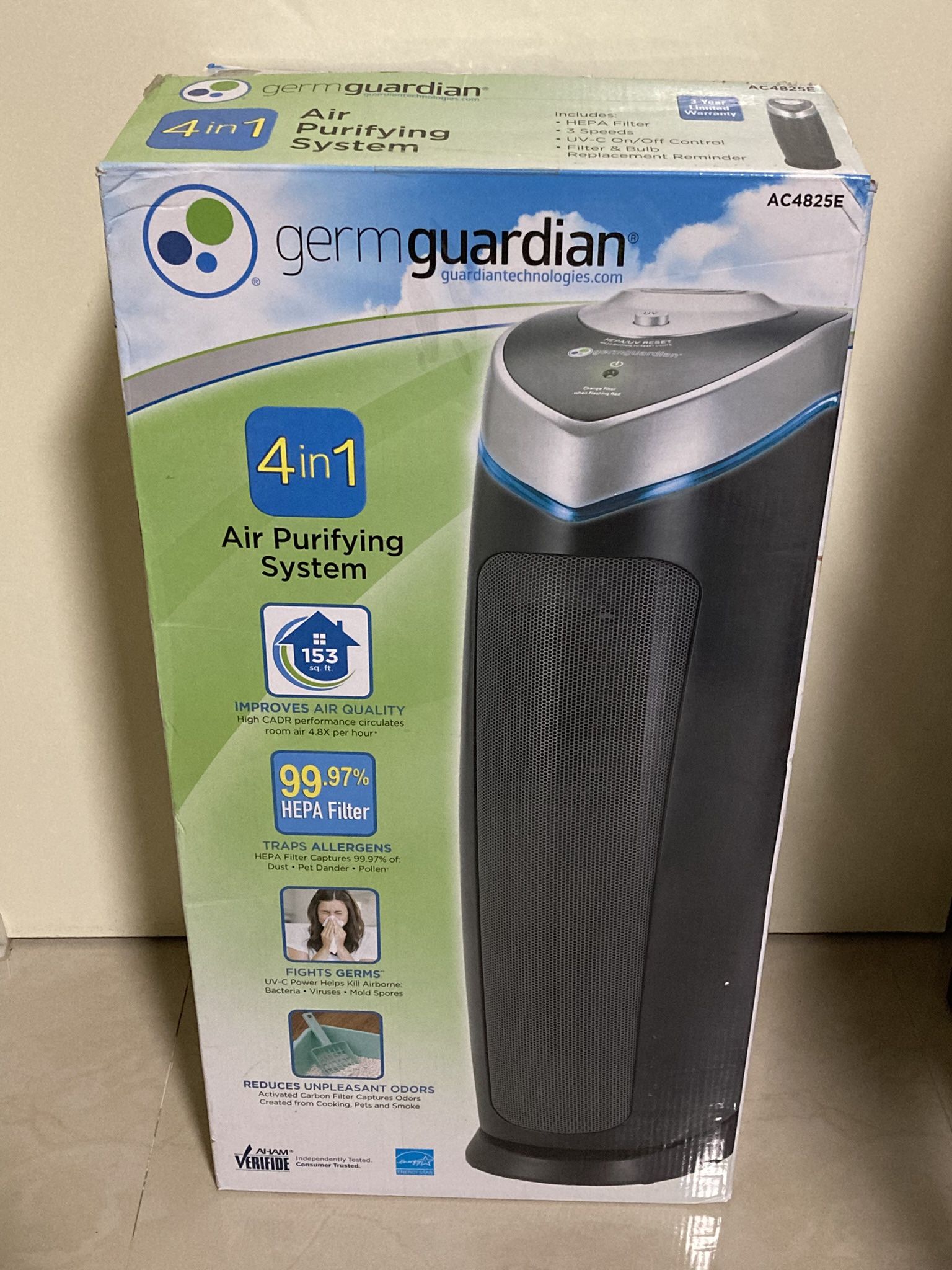germguardian 4 in 1 Air Purifying System (AC4825)
